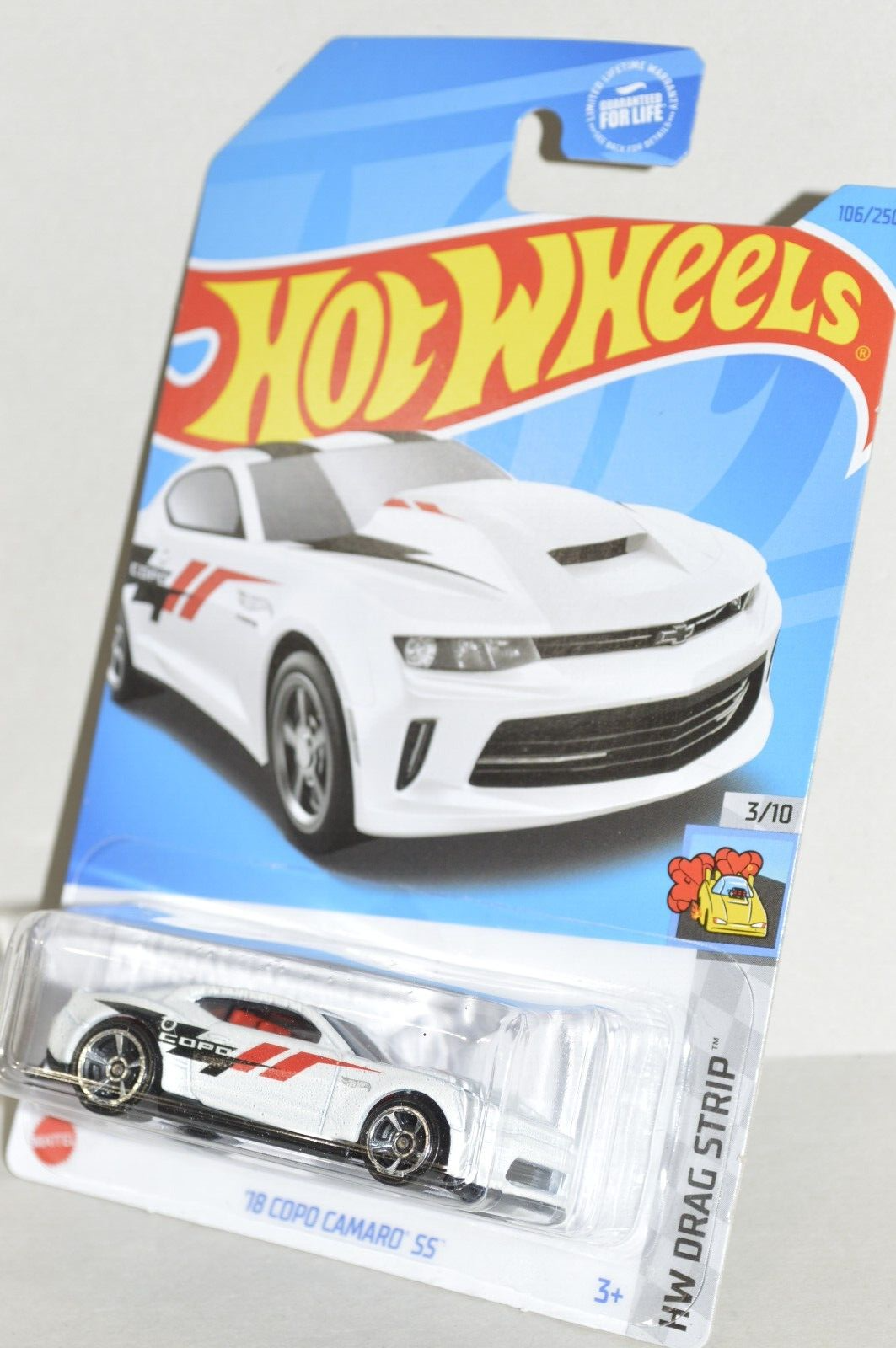 Hot Wheels 106/250 HW DRAG STRIP 3/10 2018 COPO Chevy Camaro SS WHITE