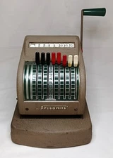 Vintage Check Writer Hall - Welter Speedrite 900 No Ink Roll WATCH!