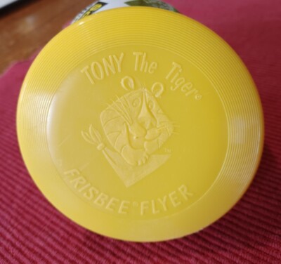 Vintage 1980s Kellogg s Frosted Flakes Tony The Tiger Frisbee Flyer 4-inch Disk