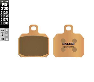 Malaguti DRAKON 50 NDK 1997-2024 Galfer Rear HH Sintered Brake Pads FD220G1380