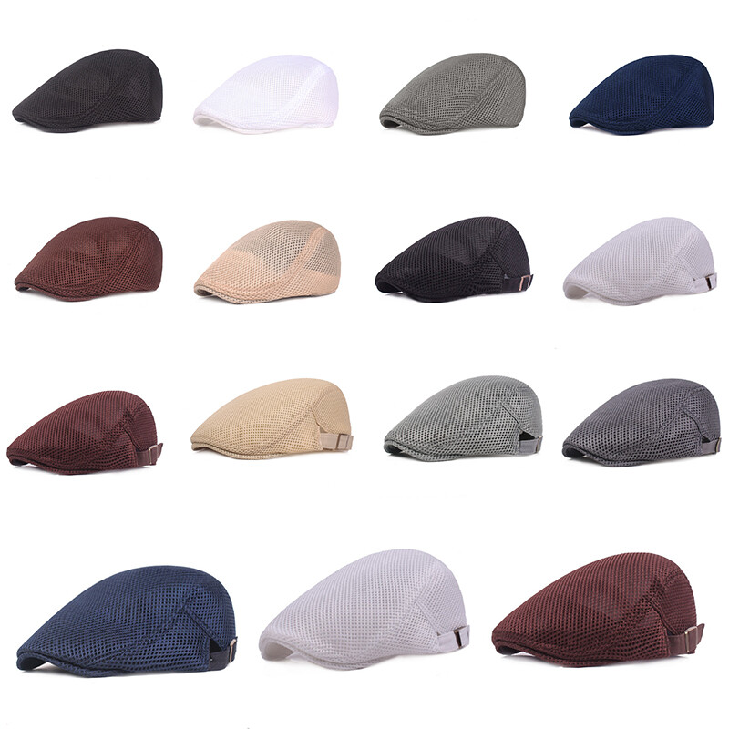 APL Basco Estivo Cotone Uomo Cappello da Sole Cappellino Piatto Traspirante ▽