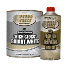High Gloss Bright White 2K Acrylic Urethane, 4:1 Gallon Kit, SS-9710/1275