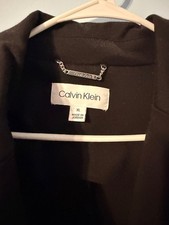 Calvin Klein Women's Black Single-Button Blazer Jacket