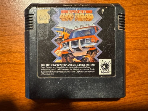 Super Off Road (Sega Genesis, 1994) Cart Only Tested Authentic