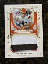 2025 Panini National Treasures - Framed Fabric Mason Graham #FF-MGM /49 (MEM,...
