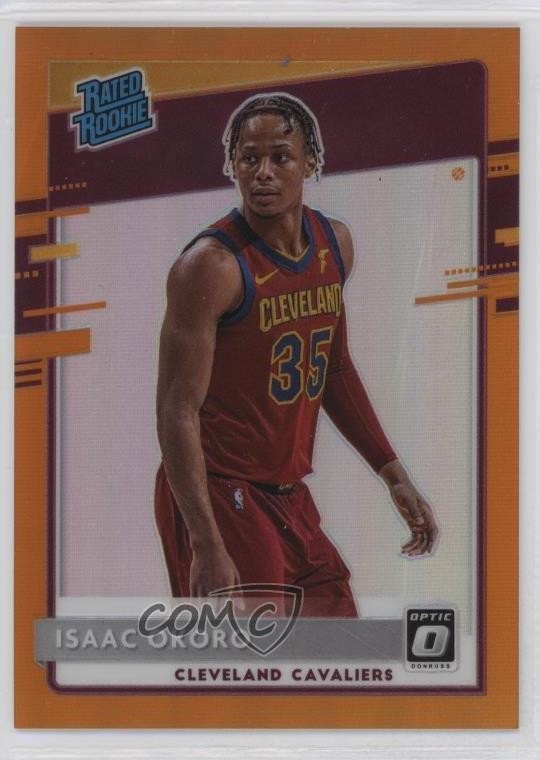 2020-21 Panini Donruss Optic Rated Orange Prizm /199 Isaac Okoro Rookie RC 1nr7