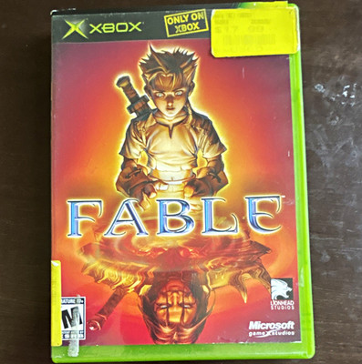 Microsoft Game Studios Fable (Xbox) RPG Fable Series M Rated Manual Disc Case