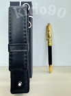 Montblanc Meisterstück 146 Fountain Pen Gold Trim w. Leather Pouch Hot Pen Fast. — photo 4