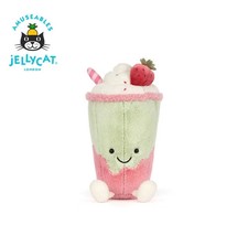 Jellycat Nwt Amuseables Strawberry Matcha Latte Plush Toy BerrityLatte Christmas