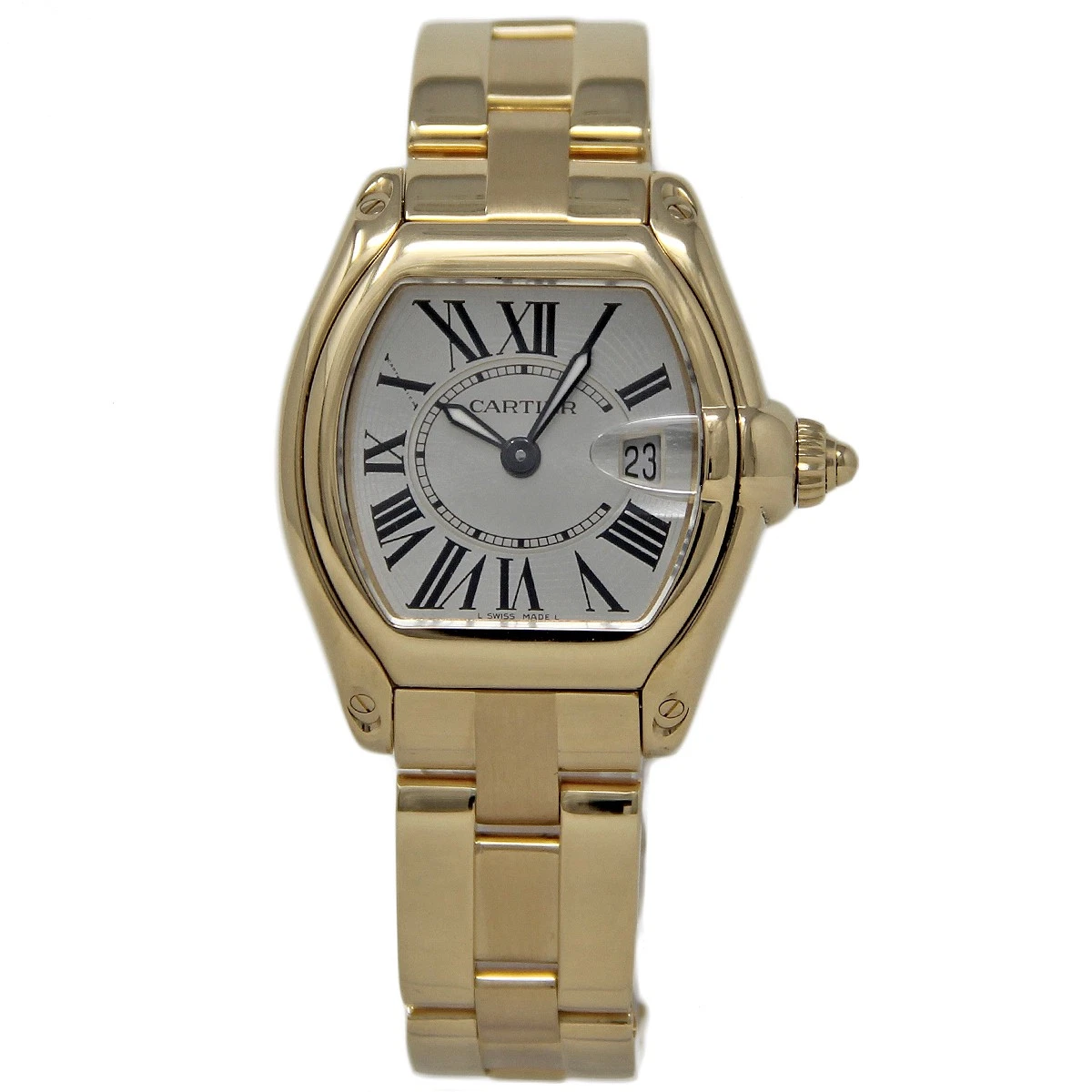 Cartier　vintage Cartier Roadster - 33 mm, Yellow Gold for sale | eBay