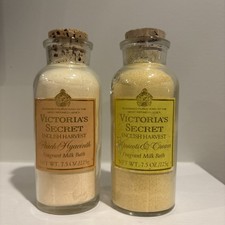 Lot of 2 Vtg Victoria's Secret Milk Bath Peach Hyacinth / Apricot  Cream