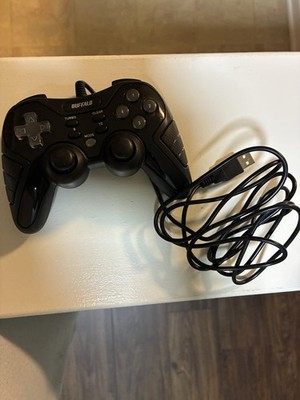 Buffalo Wired USB Dual Analog Game Controller PC Windows Gamepad Turbo Black