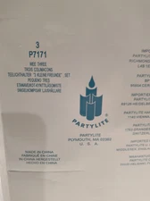 We Three Party Lite Tealight Candle Holders P7171