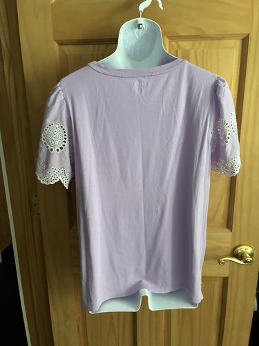 Talbots Damen T-Shirt XL Rundhalsausschnitt Ösenbündchen Kurzarm - Bild 2 von 6