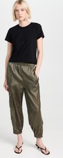 Tibi Womens Shiny Nylon Wilt Pull On Joggers. Size 2XS SOLD OUT 