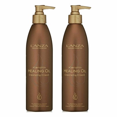 2x Lanza Keratin Healing Oil Cleansing Cream 10.1 fl oz / 300 ml NEW
