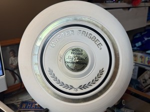 Wham-o Frisbee Double label 1974 Rose Bowl master used in tournament play