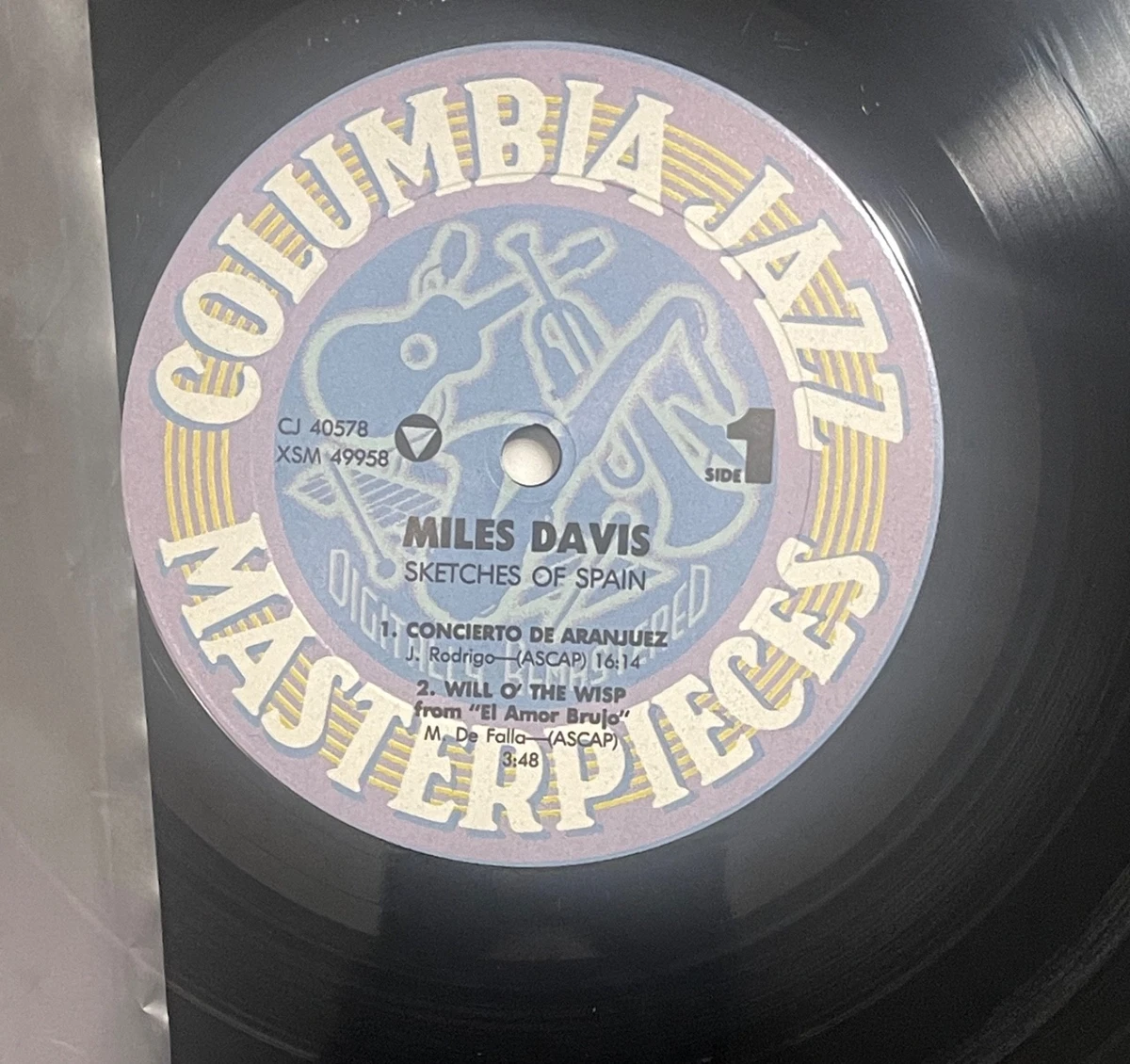 promo Lp MILES DAVIS Sketches of Spain 1986 remaster Columbia CJ 40578 plays NM
