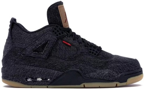 Nike Air Jordan 4 Levi's Black (Blank Tag) A02571-001 - Size 10 | eBay