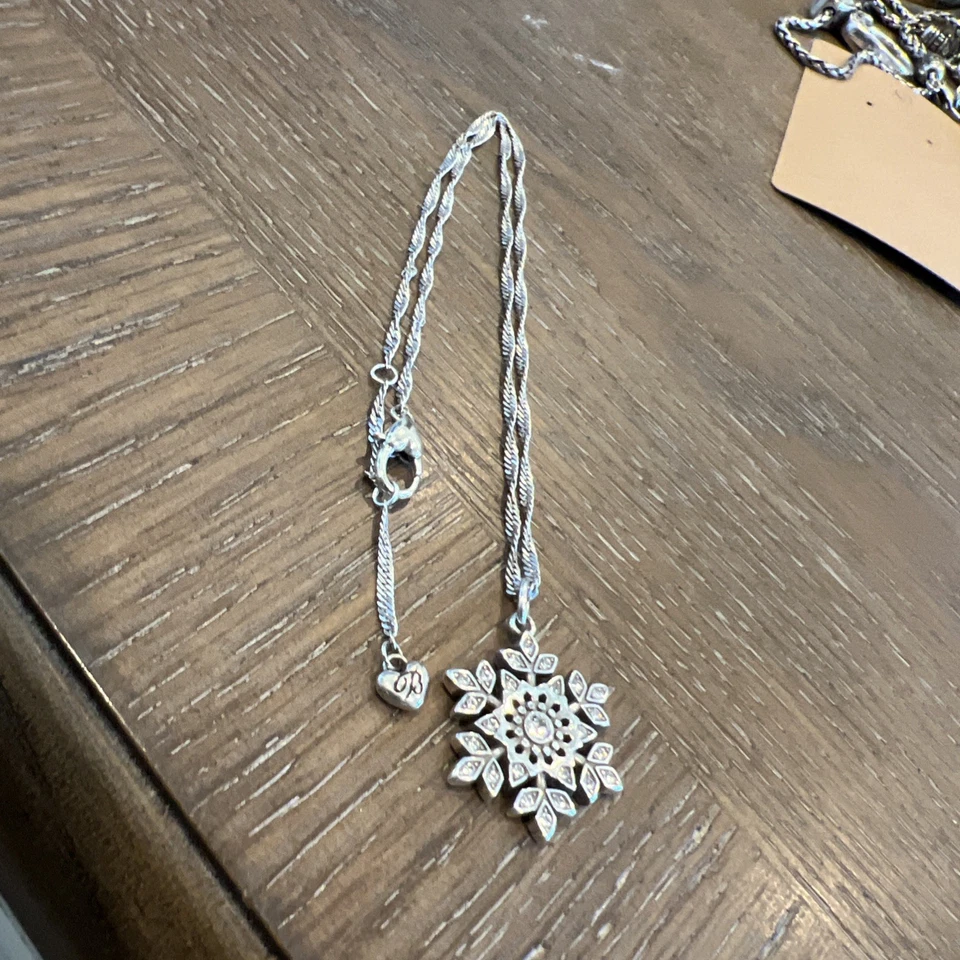 Brighton Glint Snowflake Necklace Retails $68 - Image 3 of 4