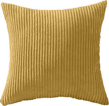 Big Large Cushion Covers Plain Corduroy Cord Jumbo 18"x18" / 45x45cm Pillow Case