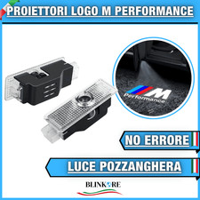 2 PROIETTORI SPORTELLO LOGO M PERFORMANCE LUCI LED PORTIERA BMW X4 F26 G02 F98