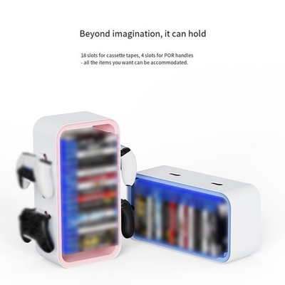 Game Storage Tower Compact Design für PS5 für Xbox für Switch 18 Disks