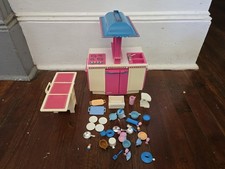 Vintage Barbie Kitchen Set with Lots Of Accessories Early 1980's