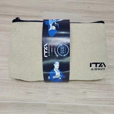 ITA AIRWAYS Business Class Amenity Travel Toiletry Kit Pouch Beige Bag Sept 2025