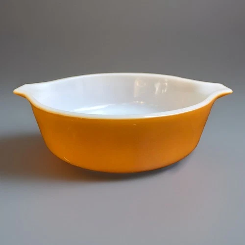 Pyrex 471 Orange 1 PT  Casserole Bowl