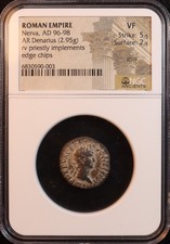 Denarius Nerva NGC Certified Roman Imperial Coins (27 BC-476 AD