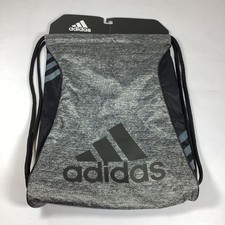 Adidas Cinch Sack Bag Drawstring Athletic Sports School Burst Sackpack Black New