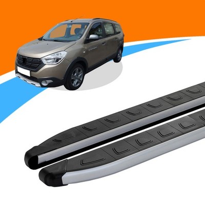Trittbretter passend für Dacia Lodgy ab Baujahr 03/2012 DOLU Silber mit ABE