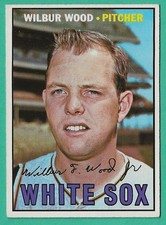 VINTAGE 1967 TOPPS BASEBALL CARD # 391 WILBUR WOOD CHICAGO WHITE SOX NMNT