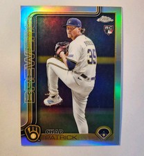 2025 Topps Chrome Update Chad Patrick Refractor SP RC Rookie USC90 Brewers 