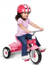 Pink Radio Flyer Rider Trike Ages 2.5-5 Adjustable Seat Steel Tricycle Quiet