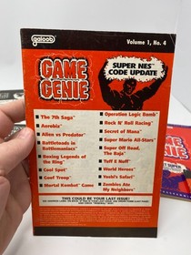 Nintendo NES Game Genie Galoob (1990) ☆ 10 Codebook Update Lot ☆