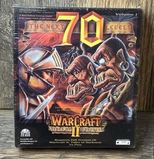 RARE Warcraft II: Tides Of Darkness “The Next 70 Levels” PC Game SEALED Big Box!
