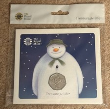 2019 - Royal Mint The Snowman Christmas Series 50p Fifty Pence BUNC Coin Pack
