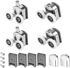 Shower Door Rollers Replacement Part Ultra-Quiet Bathroom Glass Sliding Door ...