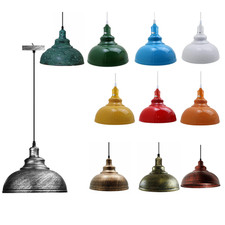 Vintage Ceiling Pendant Light E27 Metal Lamp Shade Industrial Suspended Lights