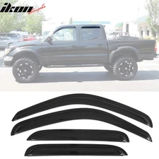 Fits 01-04 Toyota Tacoma Crew Cab Window Visors Rain Guard Deflector Acrylic 4Pc