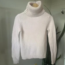 Lauren Ralph Lauren Angora Wool Blend Turtleneck Sweater Womens Small Pink Knit