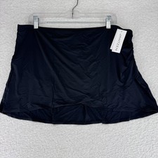 Jantzen Wrap Front Printed Swim Over Skirt Size 16 Regular Black