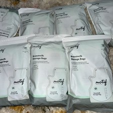7x 700 Motif Breastmilk Storage Bags BPA Free 8 oz Single Use 100 Count SEALED