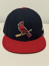 St Louis Cardinals MLB Game Used Chasen Shreve #40 New Era Baseball Hat w/COA