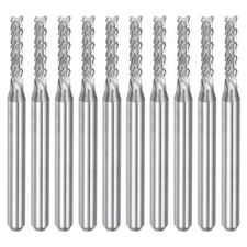 10pcs 2.2mm Carbide End Mill Engraving Router Bits for PCB Machine 1/8" Shank