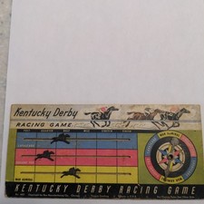 Vintage 1930's Kentucky Derby Horse Racing Game Rex Mfg. Chicago IL