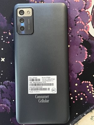 Consumer Cellular ZMAX 5G Z7540 Black Android Smartphone