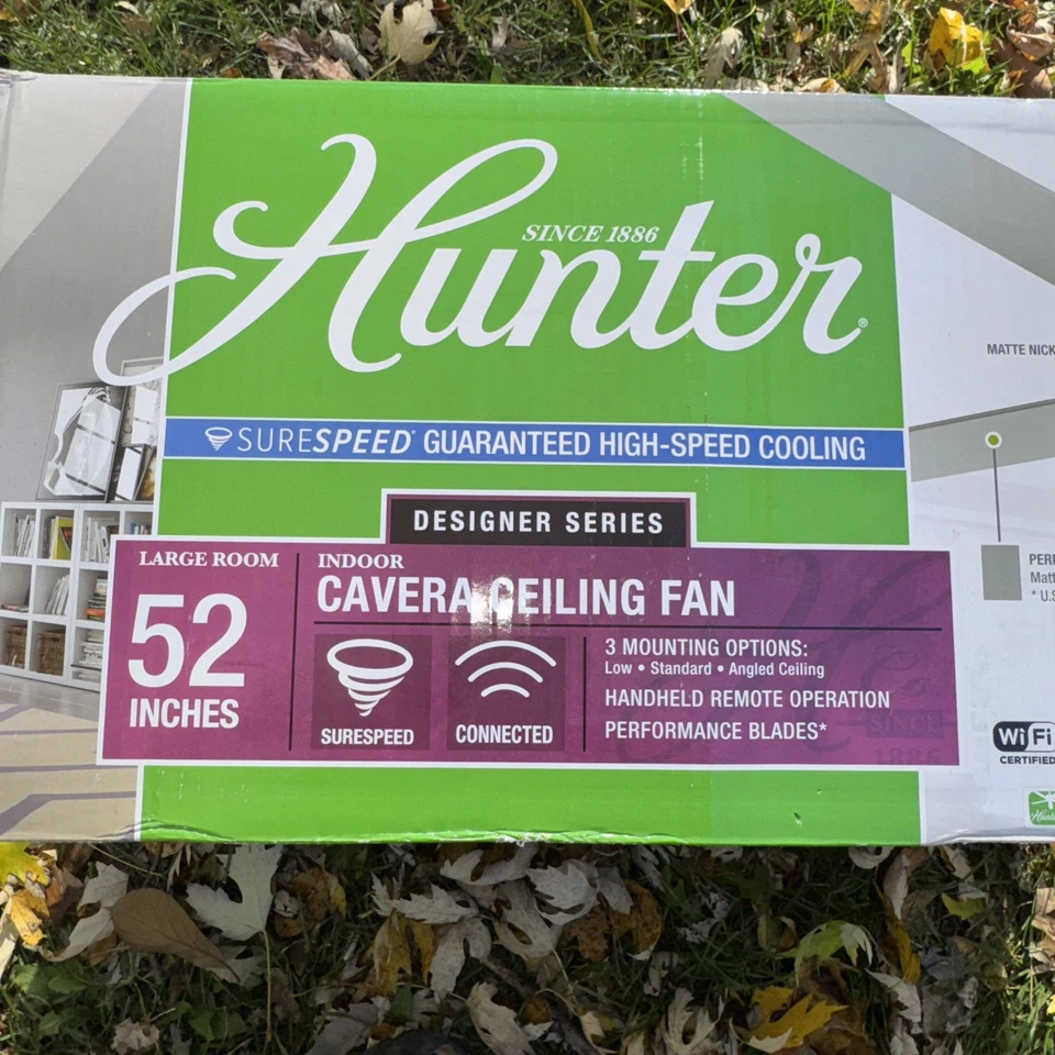 Hunter Ceiling Fan, River Ridge, With Lights, 52inch Model 50478 - Image 3 of 4